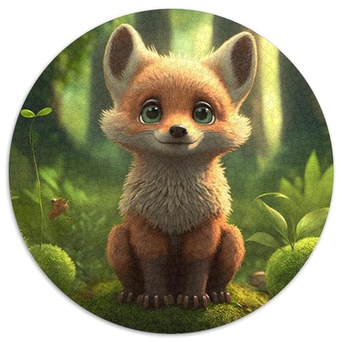 Puzzle für Erwachsene, 1000-teiliges Fuchs-Papppuzzle mit interaktivem Familienspiel, Kinder ab 14 Jahren (67,5 x 67,5 cm) von WGLINGX