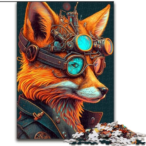 Puzzle für Erwachsene, 1000-teiliges Fuchs-Puzzle für Erwachsene, Heimdekoration, Familienspaß, ab 14 Jahren (Größe 26x38cm) von WGLINGX