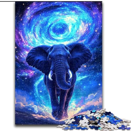 Puzzle für Erwachsene, 1000-teiliges Galaxie-Elefanten-Puzzle, 1000 Teile für Erwachsene mit interaktivem Familienspiel, Kinder ab 14 Jahren, Größe 26x38cm Puzzle für Erwachsene, 1000-teiliges Galaxie-Elefanten-Puzzle, 1000 Teile für Erwachsene mit interaktivem Familienspiel, Kinder ab 14 Jahren, Größe 26x38cm von WGLINGX