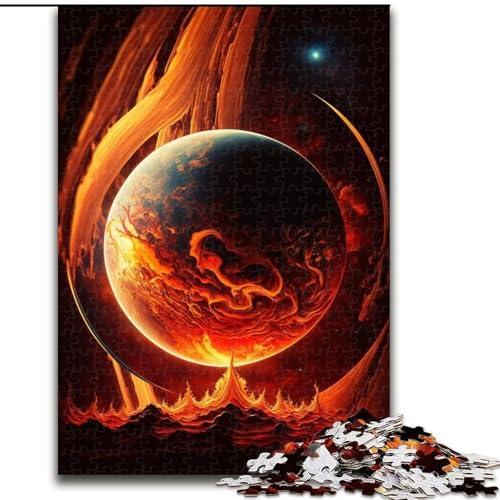 Puzzle für Erwachsene, 1000-teiliges Gasriesen-Planeten-Puzzle für Erwachsene, Heimdekoration, Familienspaß, ab 14 Jahren (Größe 26x38cm) von WGLINGX