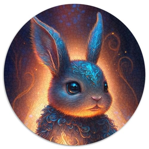 Puzzle für Erwachsene, 1000-teiliges Hasen-Puzzle für Erwachsene für Jugendliche, Lernspiele, Geschenke (67,5x67,5cm) von WGLINGX