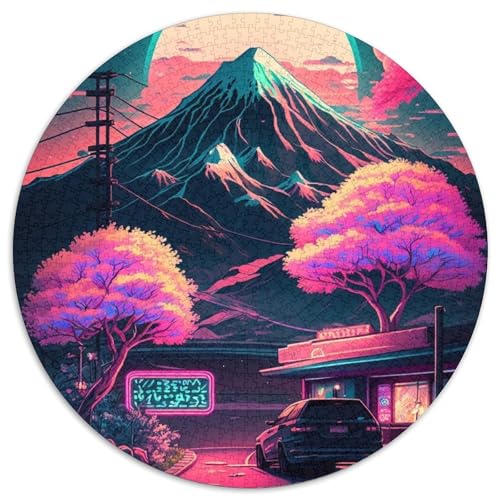 Puzzle für Erwachsene, 1000-teiliges Japanisches Tempel-Puzzle für Erwachsene für Jugendliche, Lernspiele, Geschenke (67,5x67,5cm) von WGLINGX