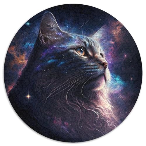 Puzzle für Erwachsene, 1000-teiliges Katzen-Papppuzzle mit interaktivem Familienspiel, Kinder ab 14 Jahren (67,5 x 67,5 cm) von WGLINGX