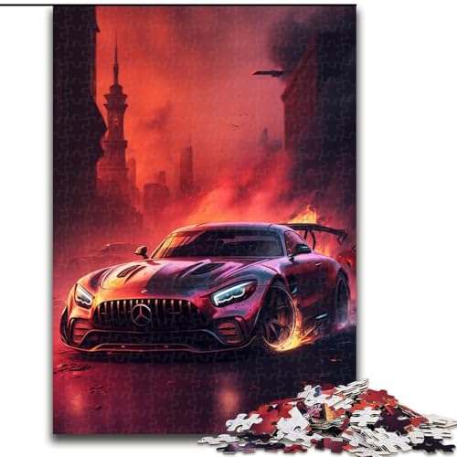 Puzzle für Erwachsene, 1000-teiliges Kunst-Sportwagen-Puzzle für Erwachsene, anspruchsvolles Denkspiel für Teenager, perfekt als Heimdekoration oder Geschenk, Größe 26x38cm Puzzle für Erwachsene, 1000-teiliges Kunst-Sportwagen-Puzzle für Erwachsene, anspruchsvolles Denkspiel für Teenager, perfekt als Heimdekoration oder Geschenk, Größe 26x38cm von WGLINGX