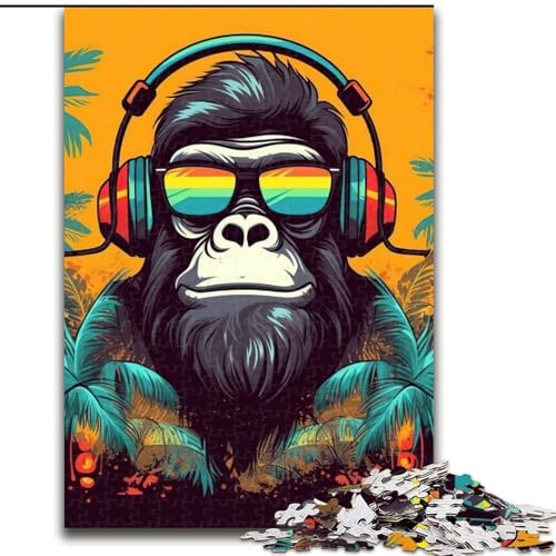 Puzzle für Erwachsene, 1000-teiliges Monkey-Dj-Musik-Puzzle für Erwachsene, 1000 Teile, DIY-Heimdekor, Denksportspiel für Teenager, Größe 50x75cm Puzzle für Erwachsene, 1000-teiliges Monkey-Dj-Musik-Puzzle für Erwachsene, 1000 Teile, DIY-Heimdekor, Denksportspiel für Teenager, Größe 50x75cm von WGLINGX