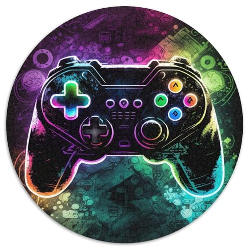 Puzzle für Erwachsene, 1000-teiliges Neon-Spiel, anspruchsvolles Puzzle, Familienaktivitätsspiel, Heimdekoration, Wandkunst (67,5x67,5cm) von WGLINGX