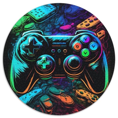 Puzzle für Erwachsene, 1000-teiliges Neon-Spiel-Puzzle für Erwachsene, EIN tolles Geschenk für Familienspaß (67,5x67,5cm) von WGLINGX