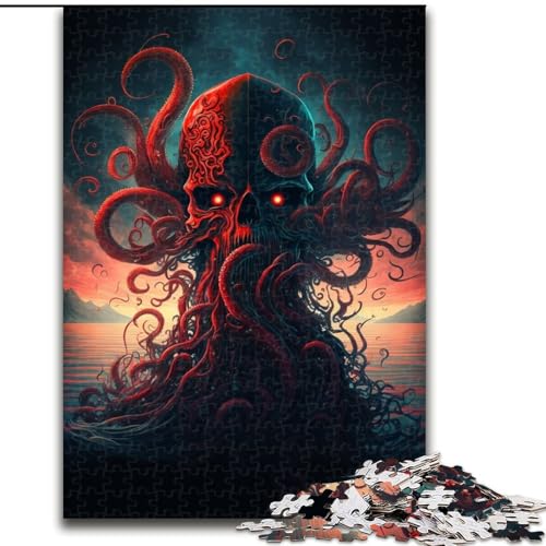 Puzzle für Erwachsene, 1000-teiliges Octopus Island-Puzzle für Erwachsene, Heimdekoration, Familienspaß, ab 14 Jahren (Größe 26x38cm) von WGLINGX