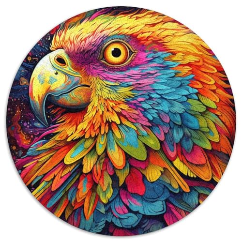 Puzzle für Erwachsene, 1000-teiliges Papageien-Puzzle aus Pappe, Spielzeug, Geschenk, pädagogisches, intellektuelles, entspannendes Familienspiel (67,5 x 67,5 cm) von WGLINGX