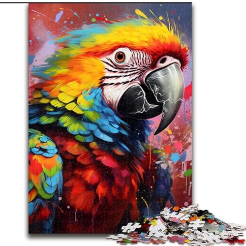 Puzzle für Erwachsene, 1000-teiliges Papageien-Puzzle für Geburtstage, Feiertage und besondere Anlässe (Größe 26x38cm) von WGLINGX