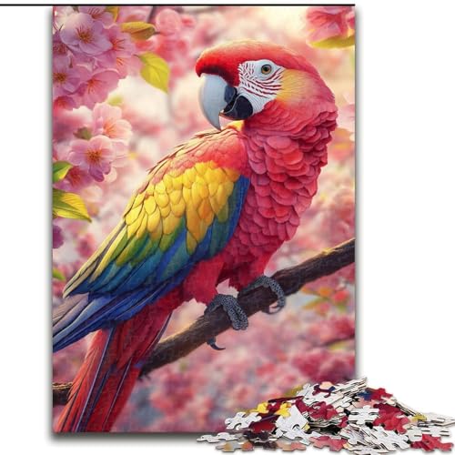 Puzzle für Erwachsene, 1000-teiliges Papageien-Unmögliches Puzzle für Erwachsene, perfekt für Familienspaß an Geburtstagen, Weihnachten (Größe 50x75cm) von WGLINGX