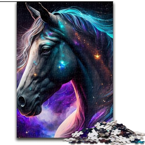 Puzzle für Erwachsene, 1000-teiliges Pferdepuzzle, 1000 Teile für Erwachsene für Jugendliche, Lernspiele, Geschenke (Größe 26x38cm) von WGLINGX