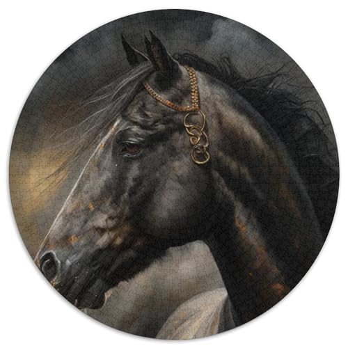 Puzzle für Erwachsene, 1000-teiliges Pferdepuzzle für Erwachsene für Jugendliche, Lernspiele, Geschenke (67,5x67,5cm) von WGLINGX