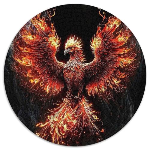 Puzzle für Erwachsene, 1000-teiliges Phoenix-Puzzle aus Pappe, Spielzeug, Geschenk, pädagogisches, intellektuelles, entspannendes Familienspiel (67,5 x 67,5 cm) von WGLINGX