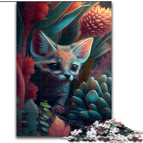 Puzzle für Erwachsene, 1000-teiliges Puzzle mit Kleiner jagender Wildkatze für Erwachsene, perfekt als Dekoration für Zuhause und Büro, Partys, Geburtstage und Feiertagsgeschenke (Größe 26x38cm) Puzzle für Erwachsene, 1000-teiliges Puzzle mit Kleiner jagender Wildkatze für Erwachsene, perfekt als Dekoration für Zuhause und Büro, Partys, Geburtstage und Feiertagsgeschenke (Größe 26x38cm) von WGLINGX