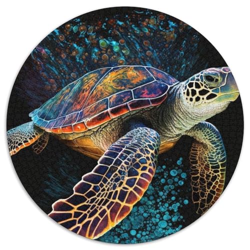 Puzzle für Erwachsene, 1000-teiliges Schildkröten-Puzzle für Erwachsene für Jugendliche, Lernspiele, Geschenke (67,5x67,5cm) von WGLINGX
