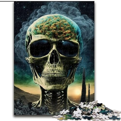Puzzle für Erwachsene, 1000-teiliges Skelett-Puzzle für Erwachsene, anspruchsvolles Denkspiel für Teenager, perfekt als Heimdekoration oder Geschenk, Größe 26x38cm von WGLINGX