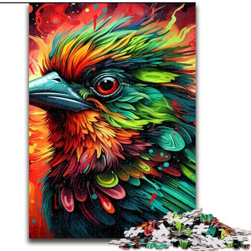 Puzzle für Erwachsene, 1000-teiliges Spatzen-Holzpuzzle, anspruchsvolles Denkspiel für Teenager, Familienspaß, DIY-Geschenk zur Heimdekoration (Größe 50x75cm) von WGLINGX