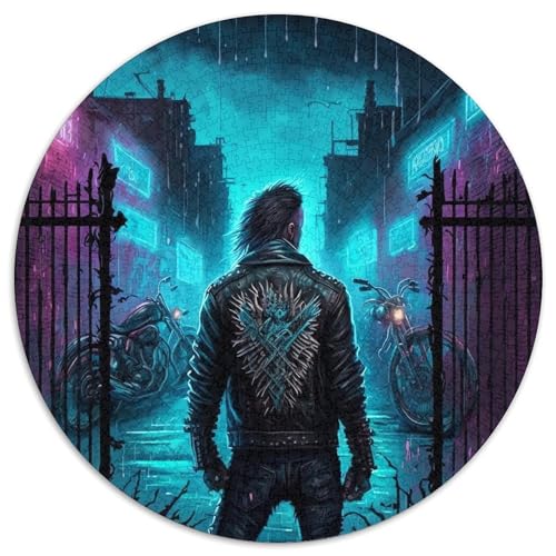 Puzzle für Erwachsene, 1000-teiliges Street-Punk-Papppuzzle mit interaktivem Familienspiel, Kinder ab 14 Jahren (67,5 x 67,5 cm) von WGLINGX