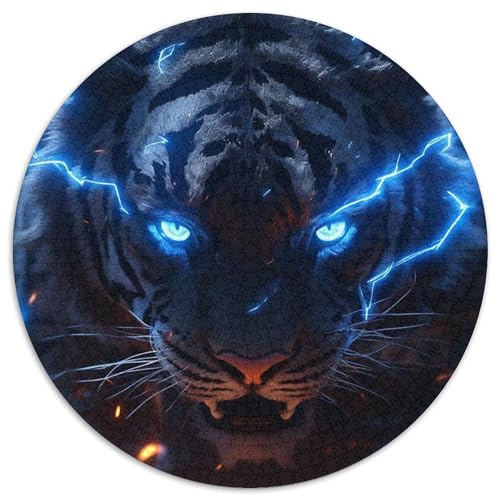 Puzzle für Erwachsene, 1000-teiliges Tiger-Papppuzzle mit interaktivem Familienspiel, Kinder ab 14 Jahren (67,5 x 67,5 cm) von WGLINGX