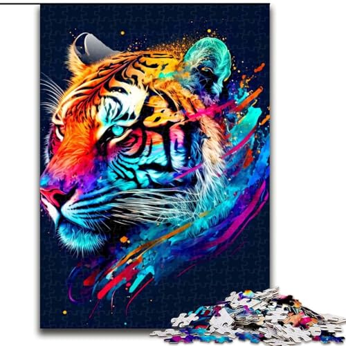 Puzzle für Erwachsene, 1000-teiliges Tiger-Puzzle, 1000 Teile für Erwachsene mit interaktivem Familienspiel, Kinder ab 14 Jahren, Größe 50x75cm Puzzle für Erwachsene, 1000-teiliges Tiger-Puzzle, 1000 Teile für Erwachsene mit interaktivem Familienspiel, Kinder ab 14 Jahren, Größe 50x75cm von WGLINGX