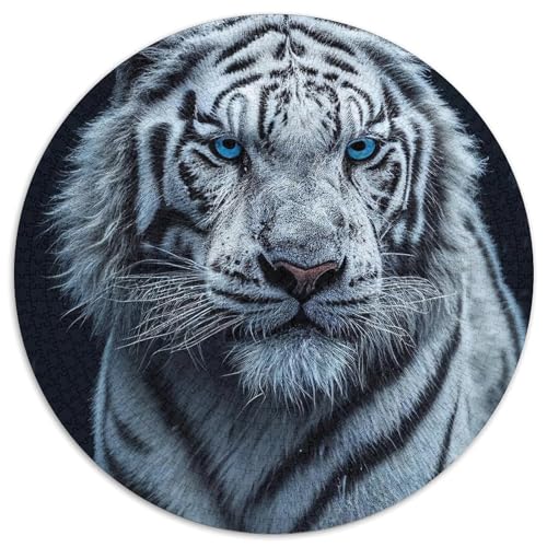 Puzzle für Erwachsene, 1000-teiliges Tiger-Puzzle aus Pappe, Spielzeug, Geschenk, pädagogisches, intellektuelles, entspannendes Familienspiel (67,5 x 67,5 cm) von WGLINGX