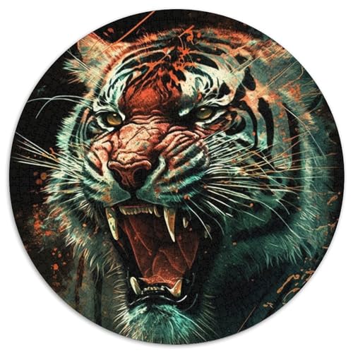 Puzzle für Erwachsene, 1000-teiliges Tiger-Puzzle für Erwachsene für Jugendliche, Lernspiele, Geschenke (67,5x67,5cm) von WGLINGX