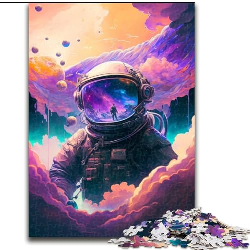 Puzzle für Erwachsene, 1000-teiliges Weltraum-Astronauten-Puzzle, 1000 Teile für Erwachsene für Jugendliche, Lernspiele, Geschenke (Größe 26x38cm) von WGLINGX