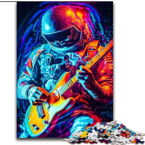 Puzzle für Erwachsene, 1000-teiliges Weltraum-Musik-Puzzle für Erwachsene, 1000 unmögliche Lernspiele und Geschenke für die Heimdekoration (Größe 50x75cm) von WGLINGX