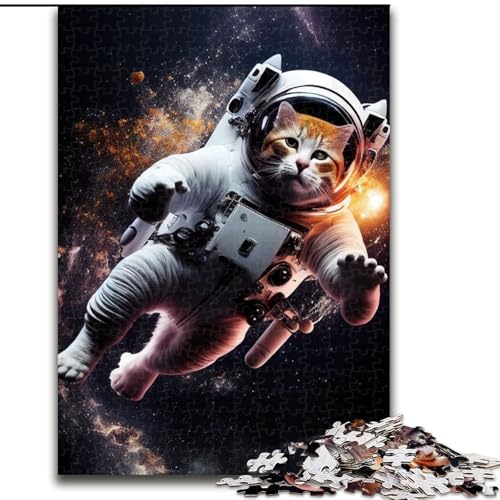 Puzzle für Erwachsene, 1000-teiliges Weltraumkatzen-Astronauten-Puzzle für Erwachsene, 1000 Teile, DIY-Heimdekor, Denksportspiel für Teenager, Größe 26x38cm Puzzle für Erwachsene, 1000-teiliges Weltraumkatzen-Astronauten-Puzzle für Erwachsene, 1000 Teile, DIY-Heimdekor, Denksportspiel für Teenager, Größe 26x38cm von WGLINGX
