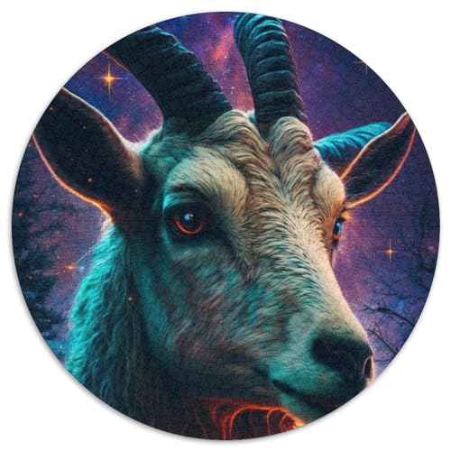 Puzzle für Erwachsene, 1000-teiliges Ziegen-Puzzle für Erwachsene für Jugendliche, Lernspiele, Geschenke (67,5x67,5cm) von WGLINGX