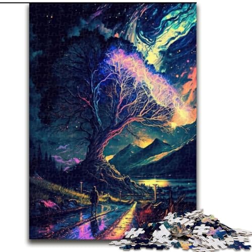 Puzzle für Erwachsene, 1000-teiliges magisches Landschaftspuzzle für Erwachsene, 1000 Teile, DIY-Heimdekor, Denkspiel für Teenager, Größe 26x38cm Puzzle für Erwachsene, 1000-teiliges magisches Landschaftspuzzle für Erwachsene, 1000 Teile, DIY-Heimdekor, Denkspiel für Teenager, Größe 26x38cm von WGLINGX