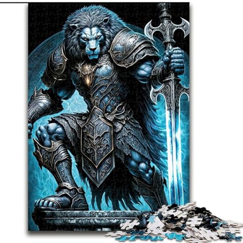 Puzzle für Erwachsene, 1000-teiliges mechanisches Tiger-Puzzle für Erwachsene, 1000-teiliges Heimwanddekor und Familienspielgeschenk (Größe 50x75cm) von WGLINGX