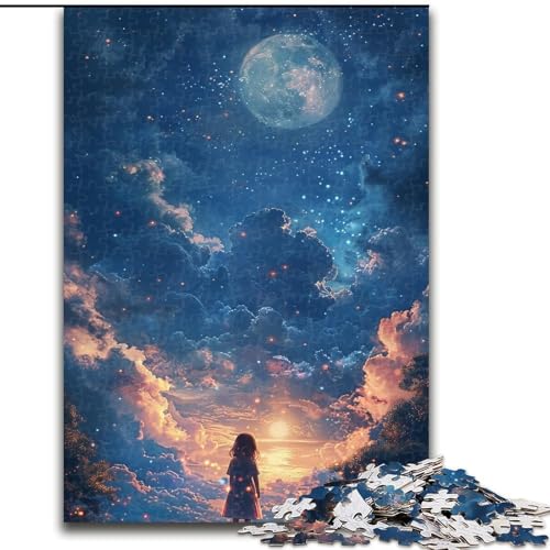 Puzzle für Erwachsene, 1000 wunderschöne Anime-Landschaften, Holzpuzzles, interaktives Familienspiel, DIY-Heimdekoration, anspruchsvolles Denksportgeschenk (Größe 26x38cm) von WGLINGX