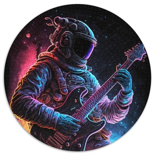 Puzzle für Erwachsene, Astronautengitarre, anspruchsvolle Puzzles, anspruchsvolles DIY-Denkspiel, interaktives Familienspiel (67,5x67,5cm) von WGLINGX