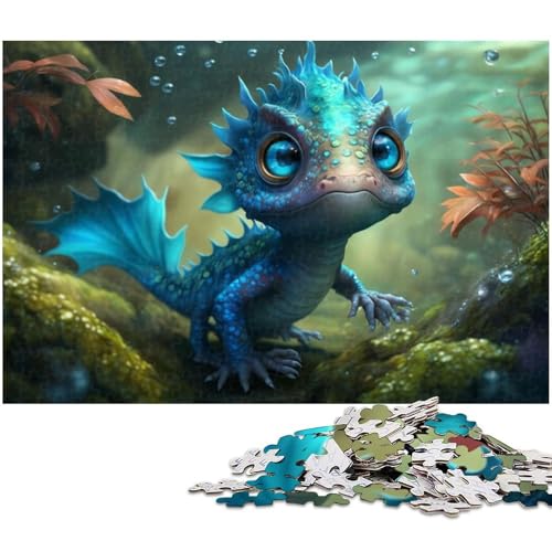 Puzzle für Erwachsene, Baby-Drache-Puzzle, 1000 Teile, Kunstwerk, Geschenke für Freunde und Familie, für Teenager ab 14 Jahren, Größe 38 x 26 cm Puzzle für Erwachsene, Baby-Drache-Puzzle, 1000 Teile, Kunstwerk, Geschenke für Freunde und Familie, für Teenager ab 14 Jahren, Größe 38 x 26 cm von WGLINGX