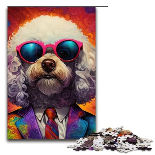 Puzzle für Erwachsene, Bichon Frise, 1000 Teile, für Erwachsene, 75 x 50 cm von WGLINGX