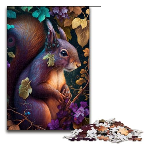 Puzzle für Erwachsene, Dschungelhund-Puzzle für Erwachsene, 1000 Teile, Holzpuzzle für Teenager, Spielzeug, Denkspiel (Größe 50 x 75 cm) von WGLINGX