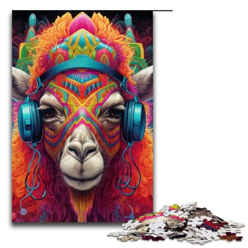 Puzzle für Erwachsene, Kamel-Puzzle, 1000 Teile, Holzpuzzle, 50 x 75 cm Puzzle für Erwachsene, Kamel-Puzzle, 1000 Teile, Holzpuzzle, 50 x 75 cm von WGLINGX
