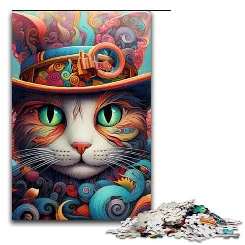 Puzzle für Erwachsene, Katzen-Puzzle, 1000 Teile, Holzpuzzle, 50 x 75 cm Puzzle für Erwachsene, Katzen-Puzzle, 1000 Teile, Holzpuzzle, 50 x 75 cm von WGLINGX