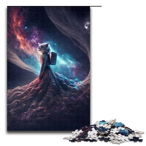 Puzzle für Erwachsene, Katzenballett-Puzzle, 1000 Teile, Holzpuzzle, 50 x 75 cm Puzzle für Erwachsene, Katzenballett-Puzzle, 1000 Teile, Holzpuzzle, 50 x 75 cm von WGLINGX
