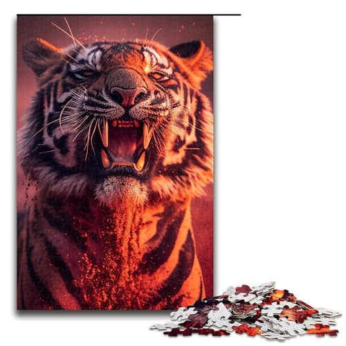 Puzzle für Erwachsene, Luchs-Puzzles für Erwachsene, 1000 Teile, Holzpuzzle für Teenager, Spielzeug, Denkspiel (Größe 50 x 75 cm) von WGLINGX