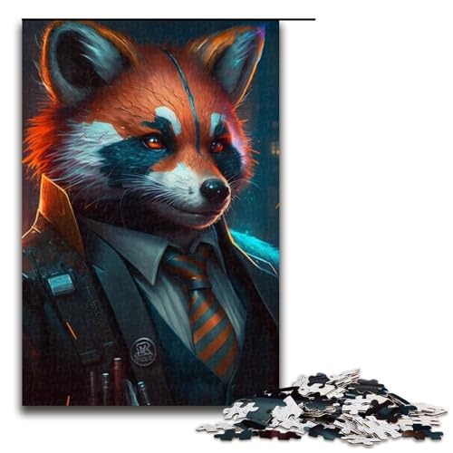 Puzzle für Erwachsene 1000 Boss Rottweiler Puzzle für Erwachsene Holzpuzzle Spielzeug Wanddekoration 19,69x29,53 Zoll von WGLINGX