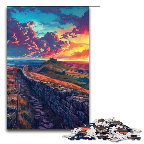 Puzzle für Erwachsene 1000 Die Große Mauer Puzzle für Erwachsene Holzpuzzle Lernspiel (Größe 50x75cm) von WGLINGX