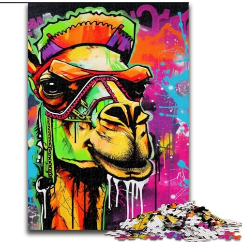 Puzzle für Erwachsene 1000 Giraffen, schwierige Puzzles für Erwachsene, DIY-Heimdekor, Denkspiel für Teenager (Größe 50x75cm) von WGLINGX