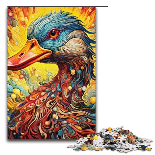 Puzzle für Erwachsene 1000 Teile, Farbige Ente, Lernspiele, Heimdekoration, Puzzle, Künstlersammlung, 14,96 x 10,24 Zoll Puzzle für Erwachsene 1000 Teile, Farbige Ente, Lernspiele, Heimdekoration, Puzzle, Künstlersammlung, 14,96 x 10,24 Zoll von WGLINGX