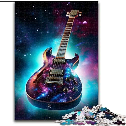 Puzzle für Erwachsene 1000 Teile, Galaxy-Gitarren-Puzzle, 1000 Teile, Familienbindungsaktivität, Heimdeko-Geschenk, Familienspielzeugspiel (Größe 26x38cm) von WGLINGX