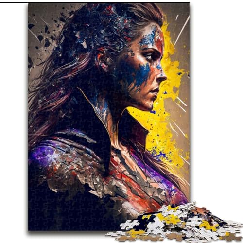 Puzzle für Erwachsene 1000 Teile „She's Our Hero“, Puzzle 1000 Teile für Erwachsene, Weihnachten, Halloween, Muttertag, Neujahr, Ostern, Geschenk, Größe 26x38cm von WGLINGX