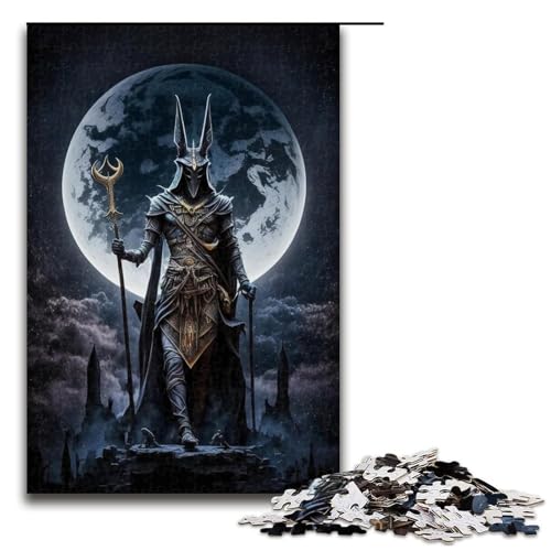 Puzzle für Erwachsene 1000 Teile Anubis Herausforderndes Spiel Puzzles Staycation Kill Time 29,53x19,69 Zoll von WGLINGX