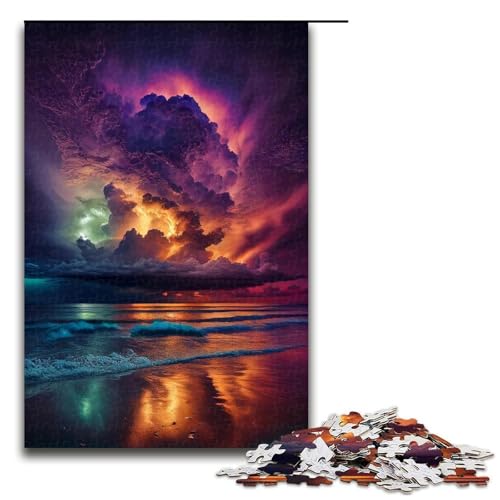 Puzzle für Erwachsene 1000 Teile Außerirdische Landschaft Herausforderndes Spiel Puzzles Staycation Totschlagzeit 29,53x19,69 Zoll von WGLINGX